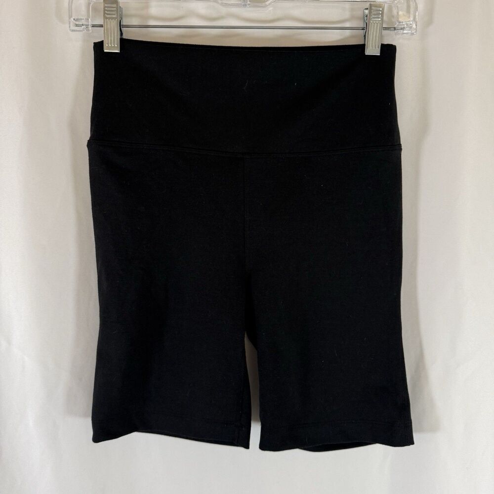 Outdoor Voices Biker Shorts Women's Small Black High Rise Stretch Pull On